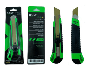סכין יפני פלסטיק 25ממ להב טיטאניום BOLT PT251