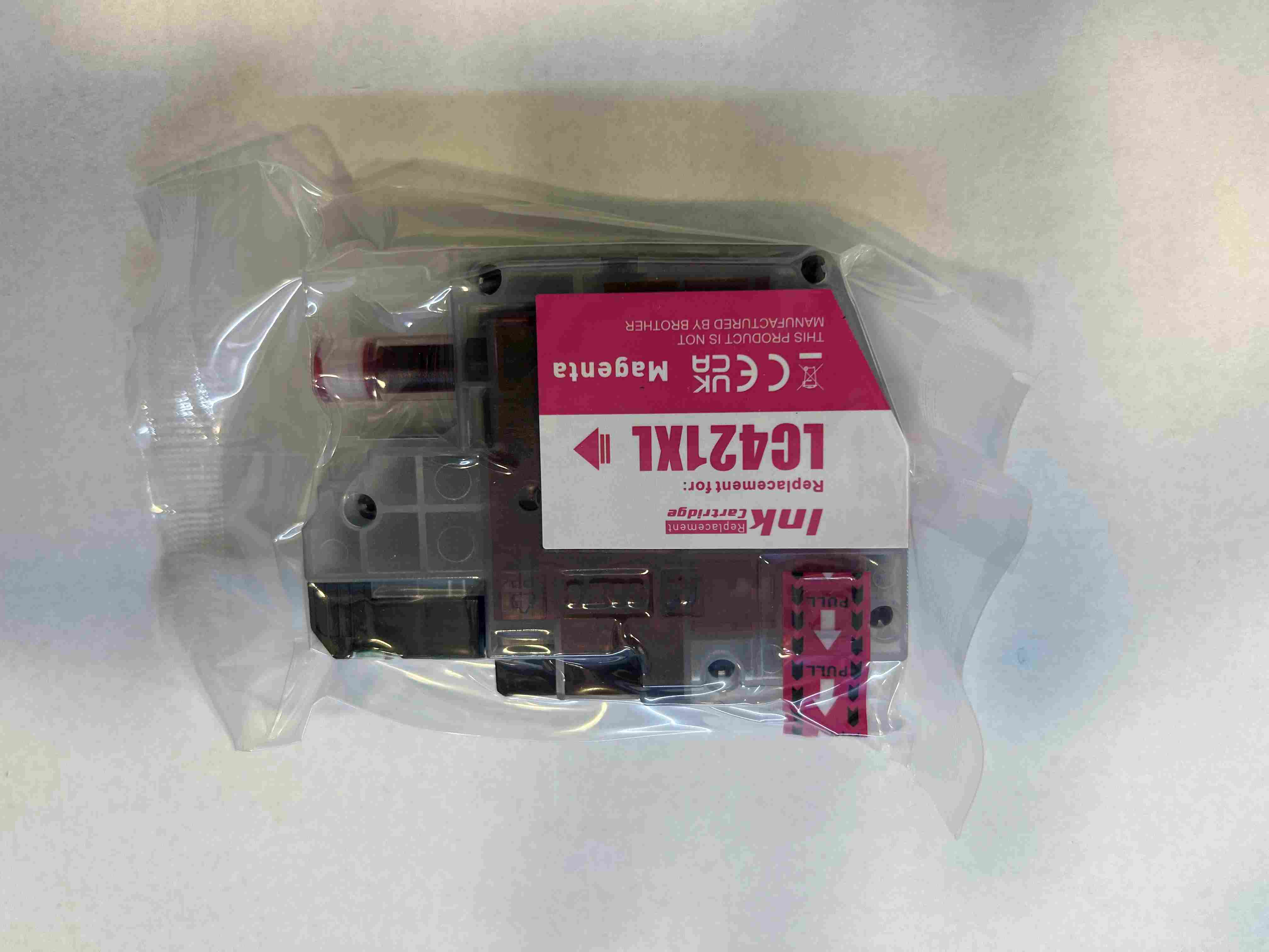 ראש דיו אדום חליפי Brother LC421XLM ברדר