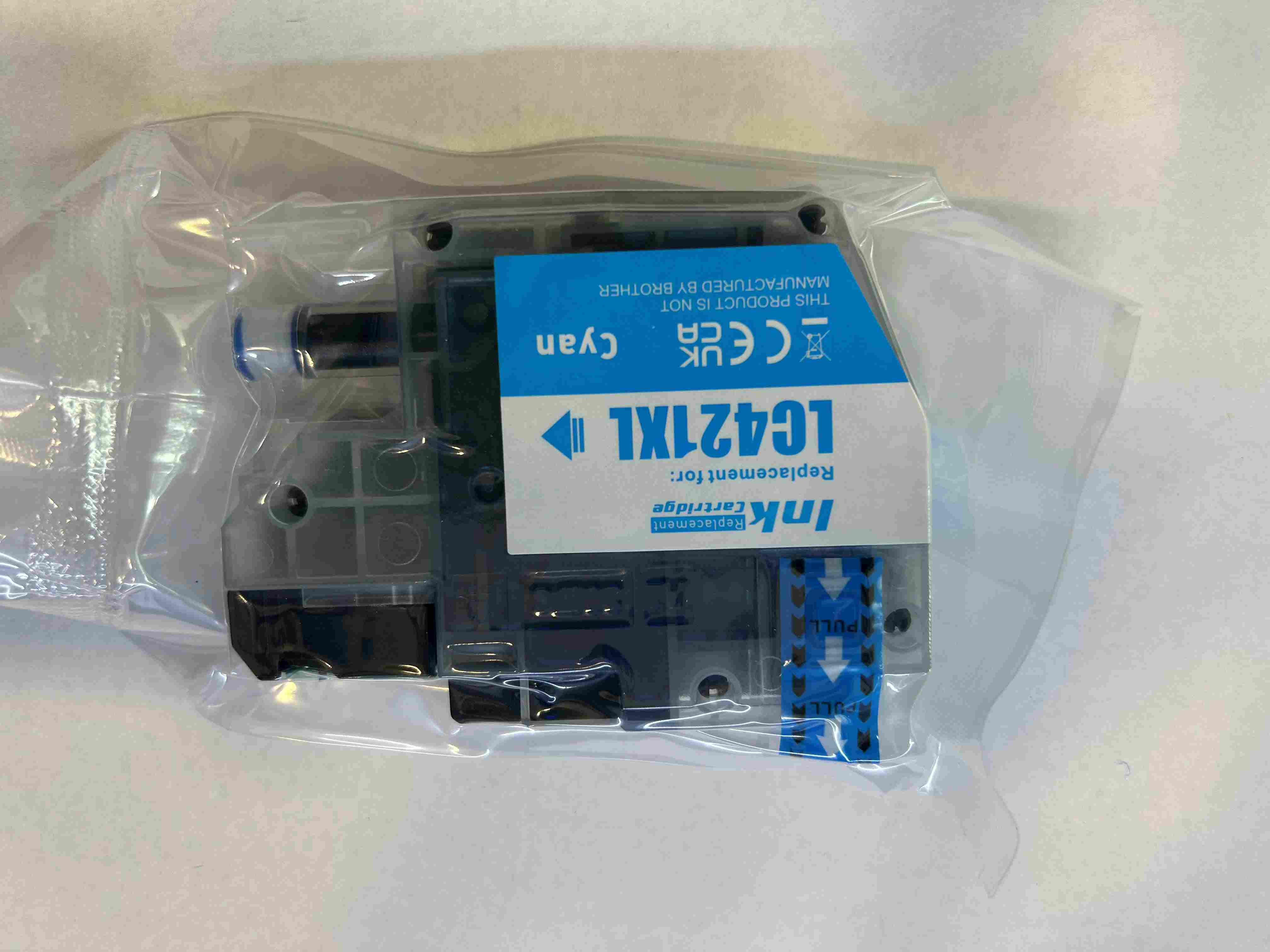 ראש דיו כחול חליפי Brother LC421XLC