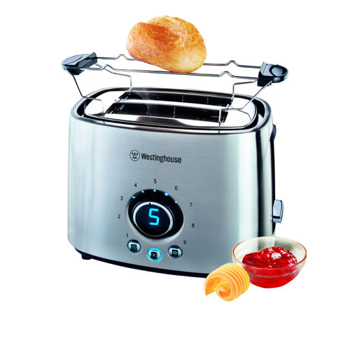 טוסטר קופץ 2 פרוסות דיגיטלי נירוסטה Westinghouse WKTTA-1018 ווסטינגהאוס