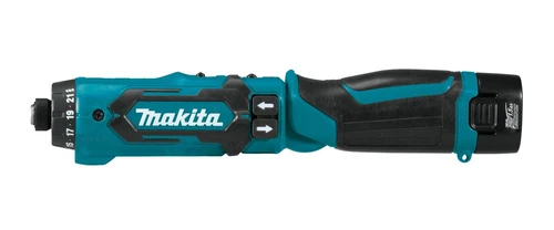 מברגה מתקפלת מלפפון נטענת + 2 סוללות + מטען Makita DF012D 7.2V 1.5Ah