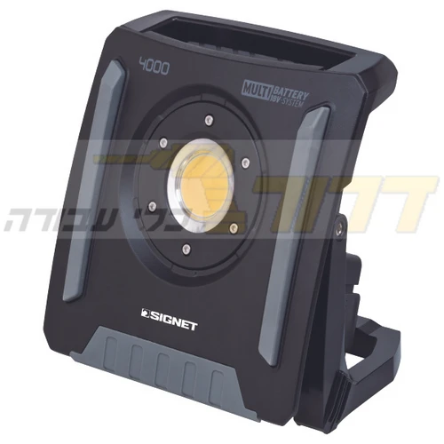 זרקור תאורה נטען 4500 לומן+מתאמים לסוללות-SIGNET