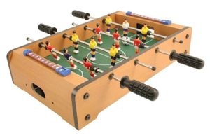 מיני שולחן כדורגל מעץ לשני שחקנים