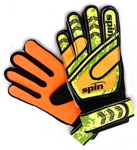 כפפות שוער Spin לילדים ונוער מידה 7 - שחור/כתום/צהוב