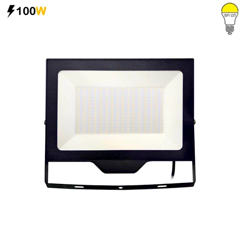 פרוז'קטור לד 100W | תאורת הצפה לד גוון אור לבן חם