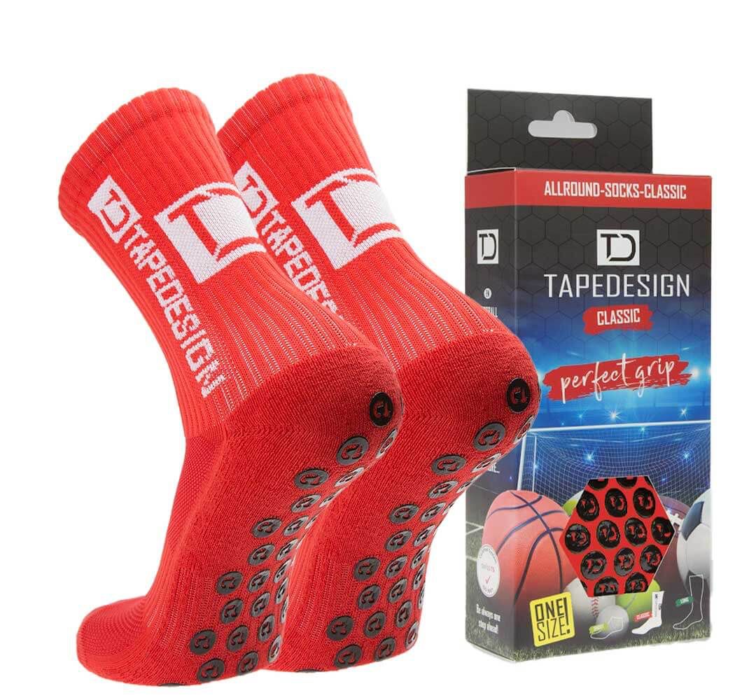 גרבי Tapedesign אדומות למניעת החלקה
