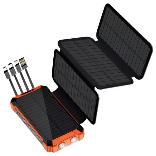 מטען נייד סולארי עוצמתי | סוללת גיבוי 20,000maH