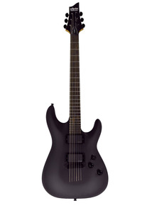 גיטרה חשמלית שחורה Schecter Damien-6 Satin Black EMG-hz