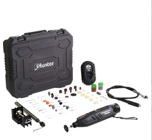 משחזת ציר נטען 12V + אביזרים ונלווים 100 HUNTER דגם:  100415-002