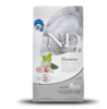 N&D מזון יבש לכלב בוגר עם פרווה לבנה - גזע קטן - מוסר ים,ספירולינה ושומר - שק 2 ק"ג