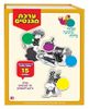 ערכה עם 15 מגנטים, 3 כרטיסיות וקופסה רב פעמית עם דופן מגנטית - מעשה בחמישה בלונים