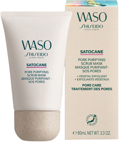 Shiseido Waso Pore Purifying Scrub Mask 80ML שיסיידו וואסו מסכת חימר