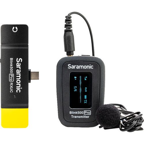 מיקרופון אלחוטי למכשירי C-Type אנדרואיד Saramonic blink500 B5 pro