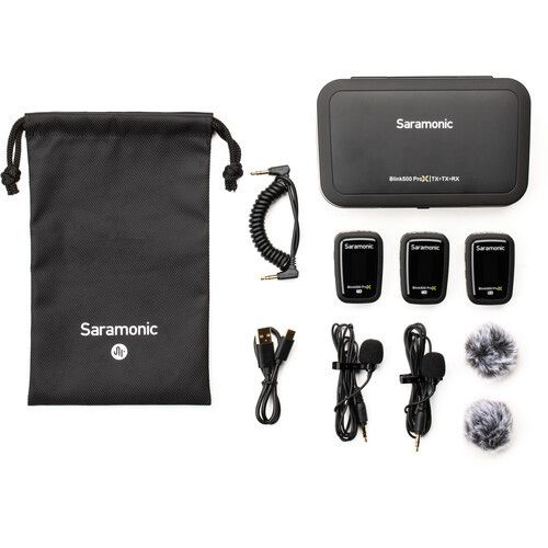 ערכת משדרים ומקלט אלחוטיים Saramonic Blink500 B2 X PRO
