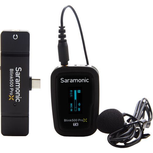 מיקרופון אלחוטי למכשירי C-Type אנדרואיד Saramonic blink500 B5 X pro