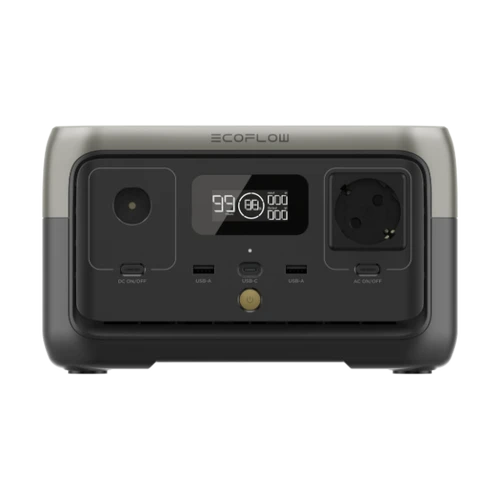 תחנת כח ניידת RIVER 600-2 EFR600 + פאנל סולארי קשיח ECOFLOW 100W