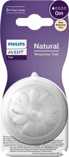 זוג פטמות האכלה לבקבוקי Avent Natural Response - גילאי 0+, זרימה שלב 1