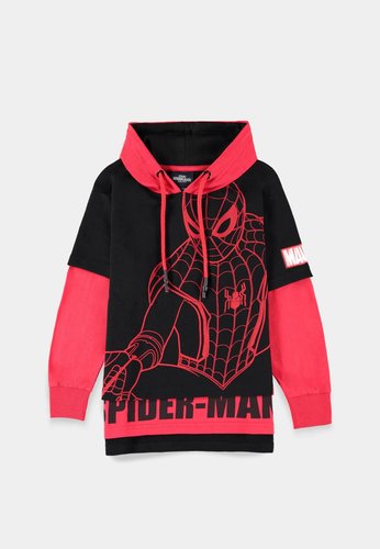 Marvel Spider-Man Boys Double Sleeved Hoodie Difuzed חולצות