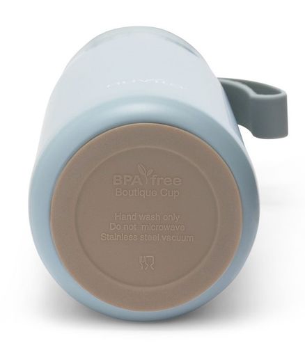 בקבוק/תרמוס טרמי 400 מ''ל עם שסתום לחץ, כוס שתייה ורצועת נשיאה  - אפור שועל