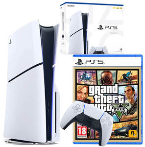 Sony PlayStation 5 SLIM 1TB Blu-Ray Edition + GTA V יבואן רשמי
