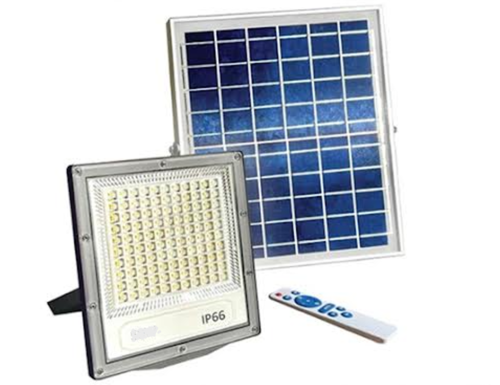 תאורה הצפה סולארית 300W לד עם שלט + פאנל סולארי DL-300 