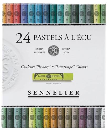 סט 24 פסטל יבש גווני נוף Pastel à l'écu 