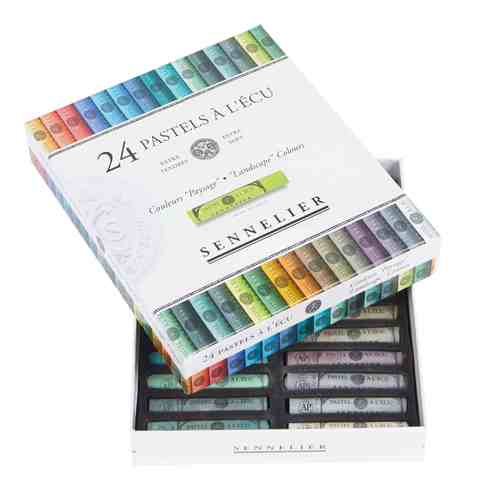 סט 24 פסטל יבש גווני נוף Pastel à l'écu 