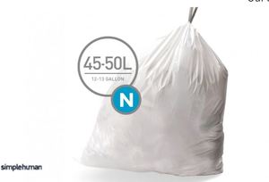 20 שקיות מסוג N לפח 45-50 ל