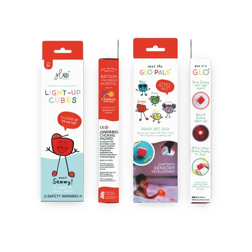 חברים זוהרים באמבטיה - ארבע קוביות זוהרות במים סמי Sammy