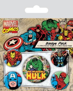 Marvel Comics (Hulk) Badge Pack Pyramid