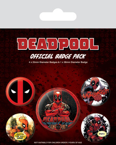 Marvel Deadpool (Outta The Way) Badge Pack Pyramid
