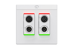פאנל חיבור קיר לבן xIO XLR 2X2  SYMETRIX