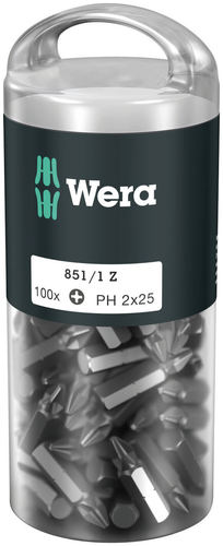 מארז 100 ביטים פיליפס PH2X25 WERA 851/1