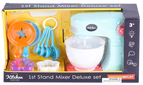 מיקסר חשמלי מסתובב עם אורות ו 2 מהירויות + 9 אביזרי משחק