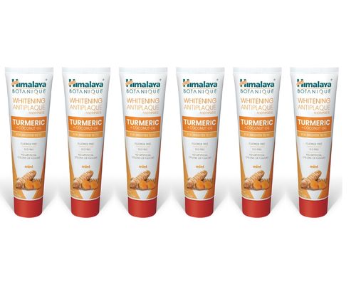מבצע 6 יחידות - משחת שיניים אורגנית מלבינה כורכום (75 מ
