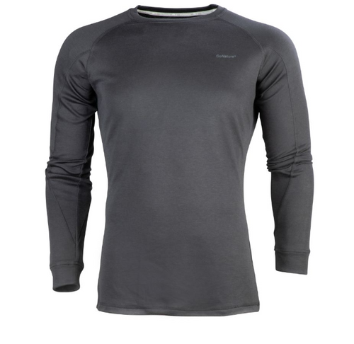 גופיית גברים טרמית - GoNature - wool merino hybrid level 2