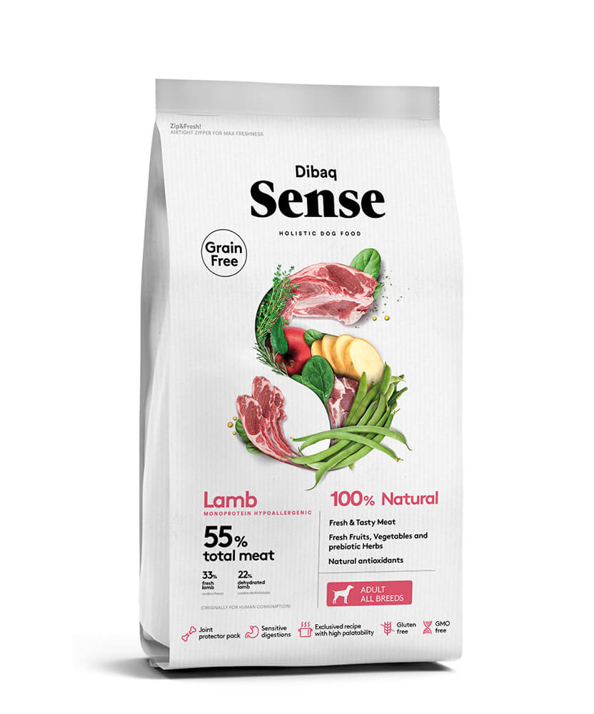 סנס נטול דגנים כבש 12 ק״ג Sense