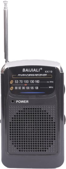 מכשיר רדיו נייד - טרנזיסטור על סוללות AM/FM KK19