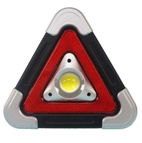 משולש אזהרה מנורה רב תכליתית 30+1 LED זרקור LED 5 מצבי אור וסוללה סולארית Hurry Bolt HB-6608 Powerbank 