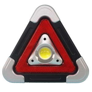 משולש אזהרה מנורה רב תכליתית 30+1 LED זרקור LED 5 מצבי אור וסוללה סולארית Hurry Bolt HB-6608 Powerbank 