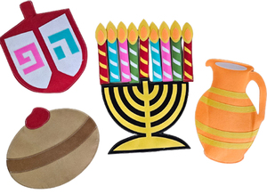 ערכת קישוט חנוכה עשויה מלבד