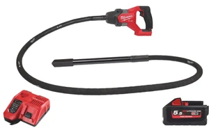 סט ויברטור נטען לבטון עם צינור 2.4 מטר M18FCVN24 + סוללה 5.5Ah + מטען 