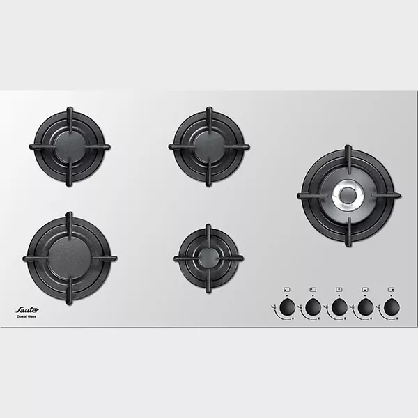 כיריים גז זכוכית קריסטלית דגם SHG9095W Sauter