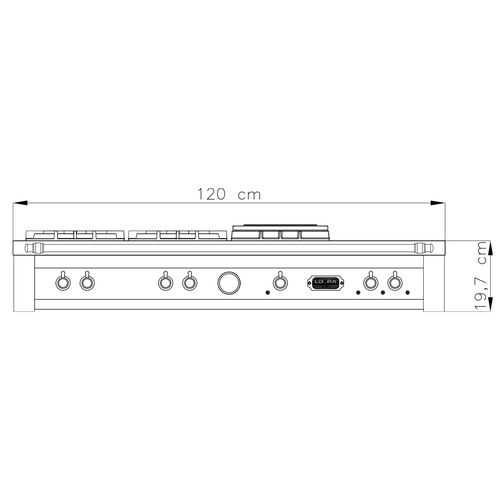 כיריים RANGETOP דגם TRBi126/4BC