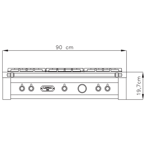 כיריים RANGETOP דגם TRS96/4BC