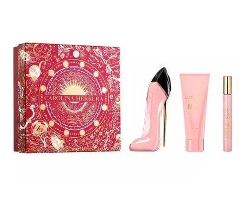מארז לאישה קרולינה הררה CAROLINA HERRERA GOOD GIRL BLUSH 80 ML E.D.P + BODY LOTION +10 ML