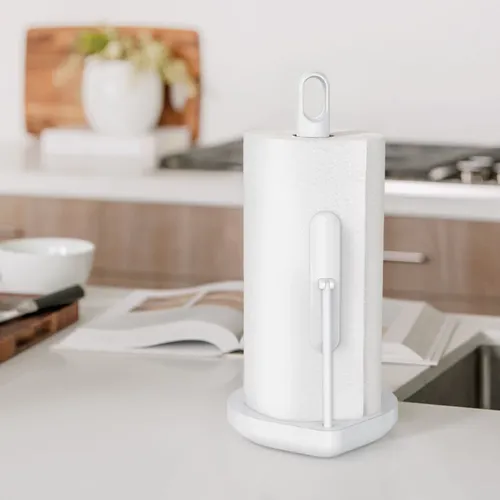 מעמד שולחני לנייר סופג לבן סימפליומן | Simplehuman