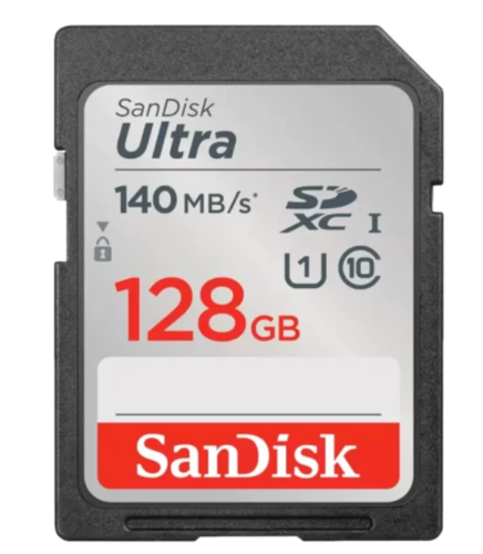 כרטיס זיכרון SanDisk Ultra 128GB SD סנדיסק