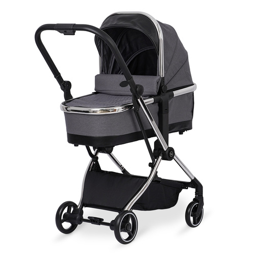 עגלה משולבת טוויגי מיליס שלדה כסופה – ™Twigy Millis
