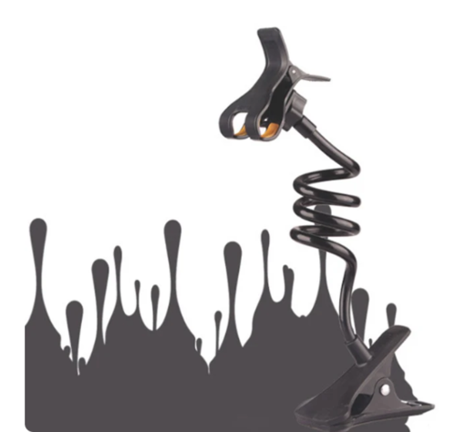 מעמד אוניברסלי לטלפון נייד שולחני קליפס גמיש ניתן לכיוונון